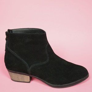 Skechers Womens Lasso Booties 8.5/9 Black Suede